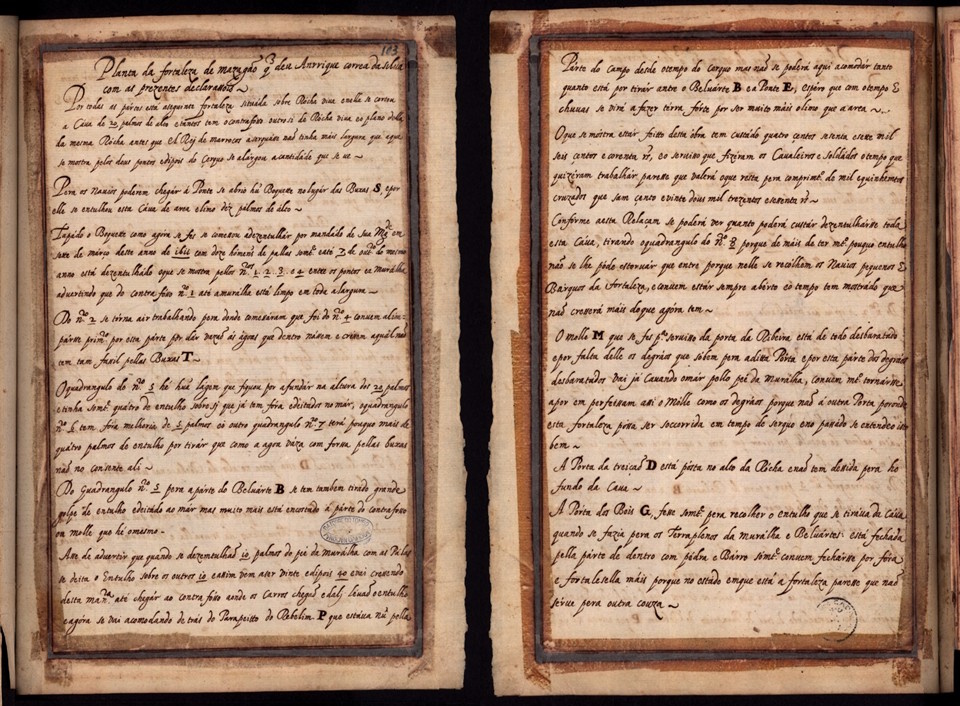 Legend detail for the 1611 plan — keys A–Z