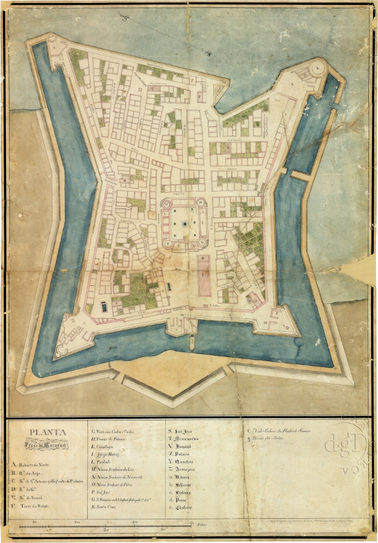 Planta da praça de Mazagam, 1720–1760 — Simão dos Santos / Guilherme Joaquim Pays