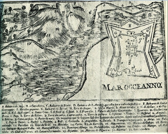 Planta de Simão Correa Mesquita, 1752 —Relation of the 7 Dec 1751 clash