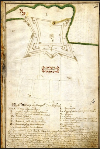 Fig. 10 (b) — detail of the Correa plan