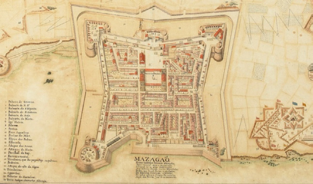 Fig. 11 — Planta da cidade e fortaleza de Mazagão, António Inácio da Silva, c. 1802